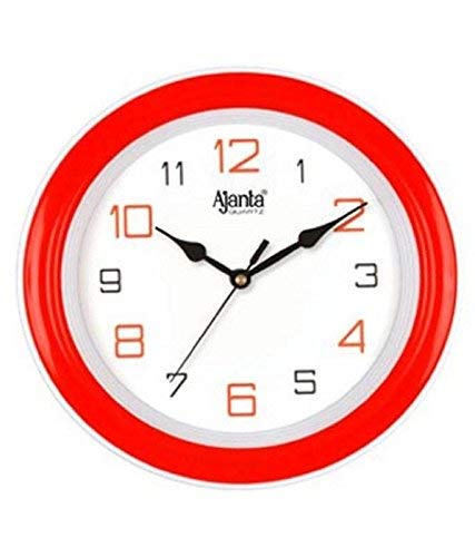 Ajanta Plastic Abstract Round Analog Wall Clock (2147, 20.5 Cm X 20.5 Cm X 3.5 Cm)